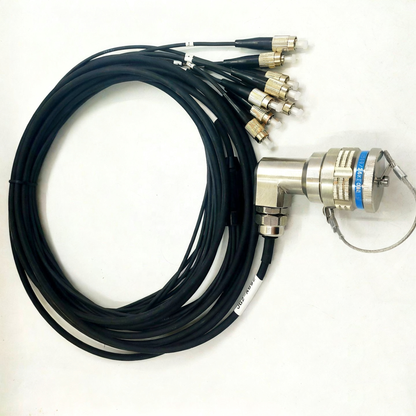 D38999 8Cores Single Mode Fiber Cable Bent Ends Plug and Socket J599/26KE08B1N -8FC Fiber Optic Cable Assembly