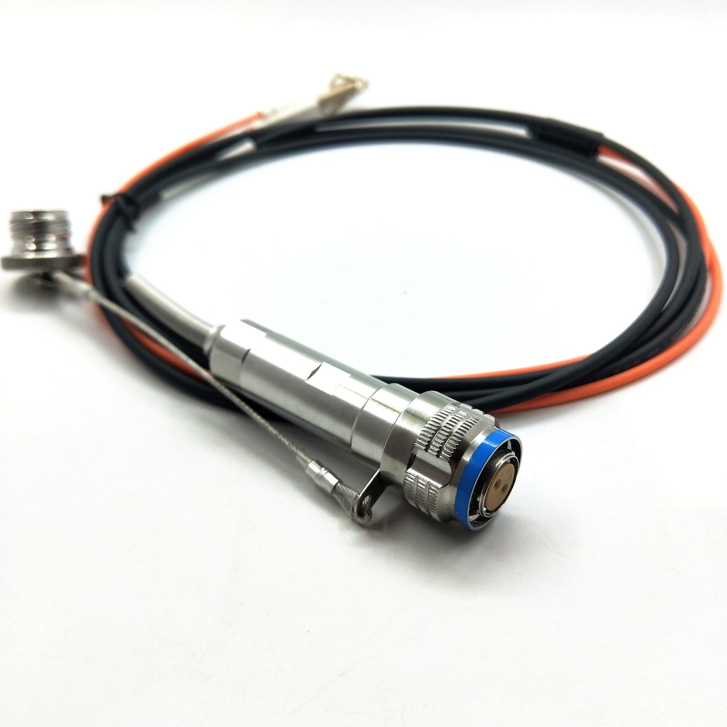 D38999 Series Standard Circular Connectors 2Cores Plug Fiber Optic Cable Assembly
