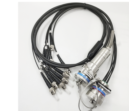 D38999 5Cores single mode fiber cable Plug and Socket J599/26KC05B1N -5ST fiber optic cable Assembly