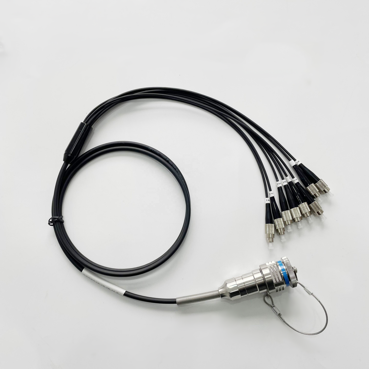 MIL-DTL-38999/26KC08B1N GJB599 /20KC08A1N Series Standard Circular Connectors Plug Fiber Optic Cable Assembly