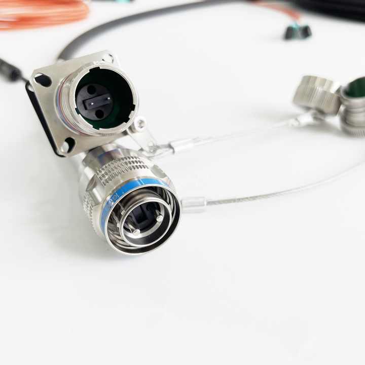D38999 MT Series GYM15 Fiber Optic 11# 1MT 48cores Plug and SOCKET Connectors Cable Assembly