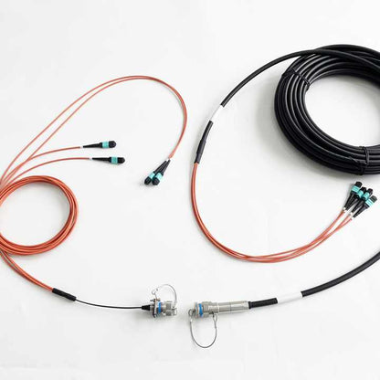 D38999 MT Series GYM15 Fiber Optic 11# 1MT 48cores Plug and SOCKET Connectors Cable Assembly