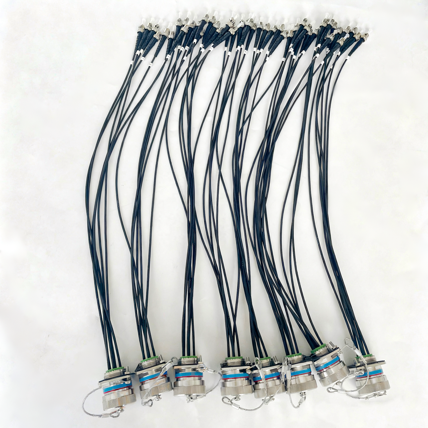 D38999 6Cores Single Mode Fiber Cable Plug and Socket J599/20KE06A1N -6FC Fiber Optic Cable Assembly
