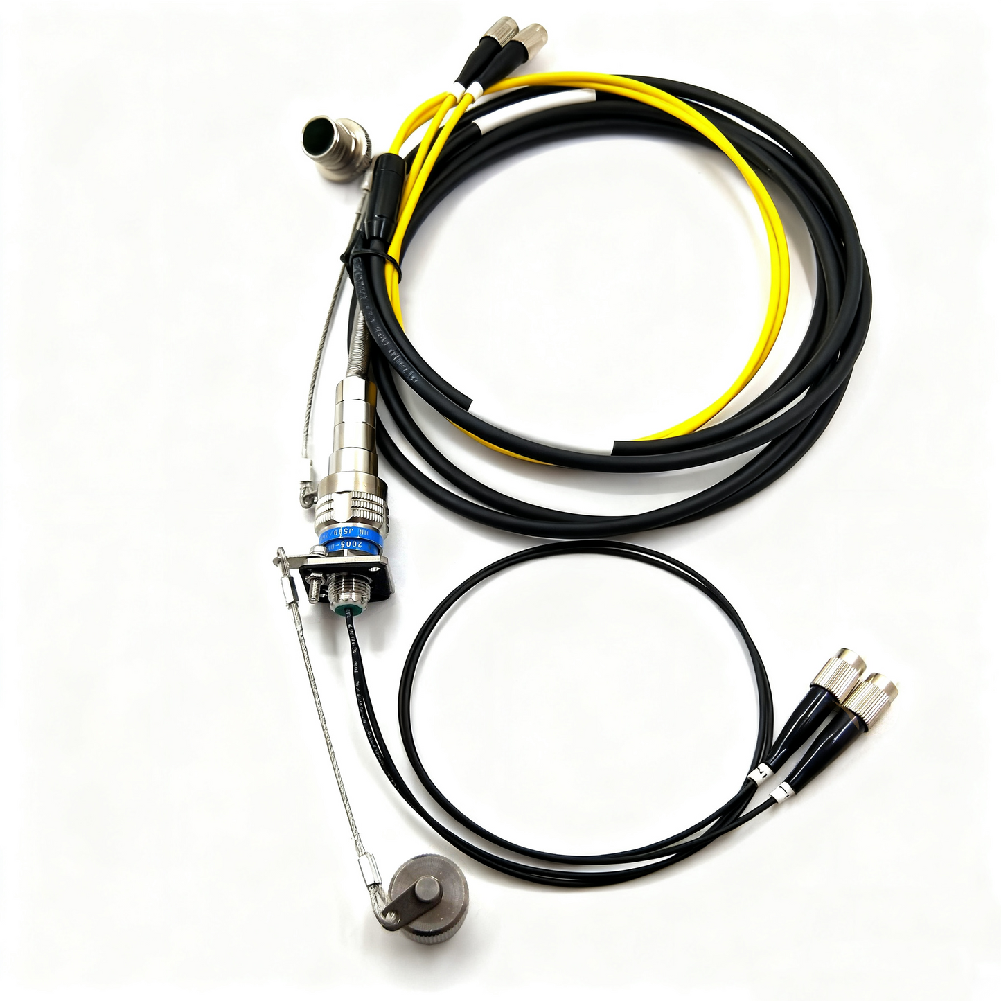 D38999 2Cores Plug and Socket J599/26KA94B1N 2FC fiber optic cable Assembly