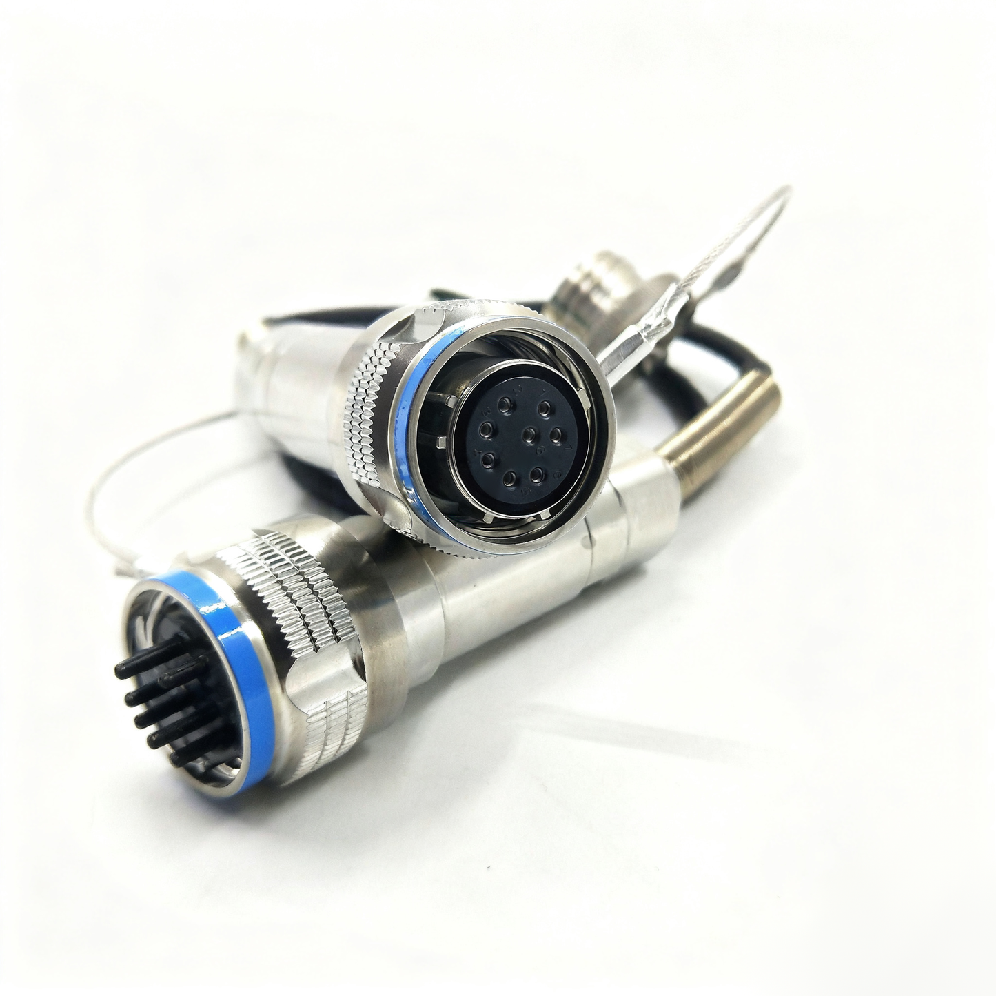 D38999 Series Standard Circular Connectors 8Cores Plug Fiber Optic Cable Assembly