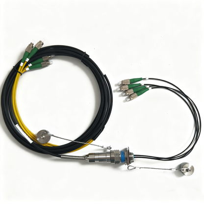 D38999 Series Standard Circular Connectors 4Cores Socket Fiber Optic Cable Assembly