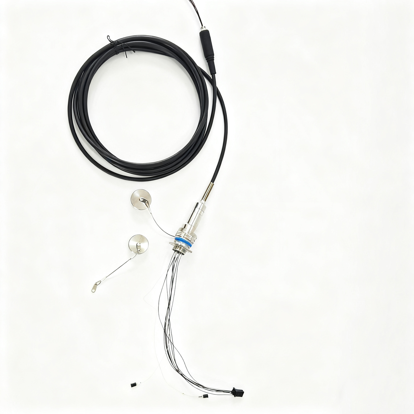 D38999 12Cores Single Mode Fiber and Electrical Connector Plug and Socket J599/26KD2G8DB1N -2BF4MC Fiber Cable Assembly