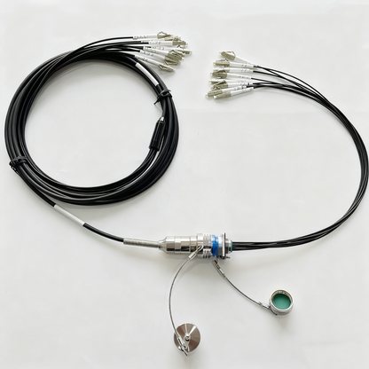 D38999 8Cores Plug and Socket J599/26KC08B1N 8LC Fiber Optic Cable Assembly