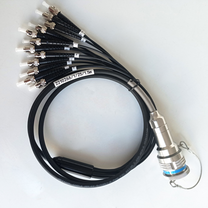 D38999/26KD12B1N GJB599 /20KD12A1N Series IP67 Waterproof Connectors Fiber Optic Cable Assembly