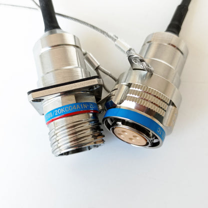 D38999/26KC04B1N GJB599 /20KC04A1N Series Standard Circular Underwater Connectors Plug Fiber Optic Cable Assembly