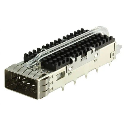 2170705-7 ZQSFP+ Cage With Heat Sink 28 Gb/s With Lightpipe