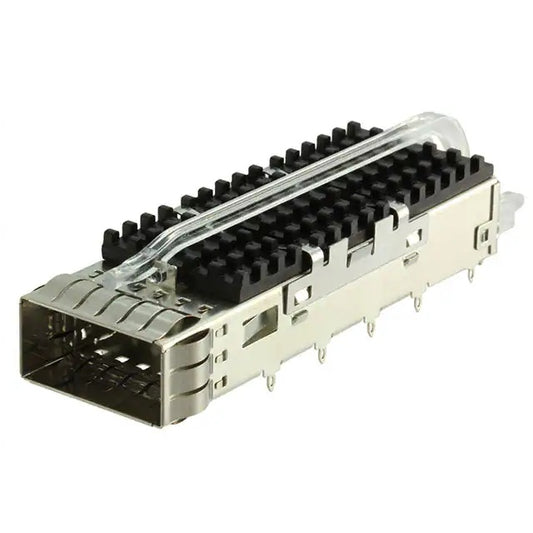 2170705-7 ZQSFP+ Cage With Heat Sink 28 Gb/s With Lightpipe