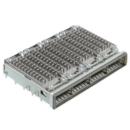 TE 2174754-2 QSFP Cage Ganged (1 x 4) with Heat Sink Connector 14 Gb/s Right Angle