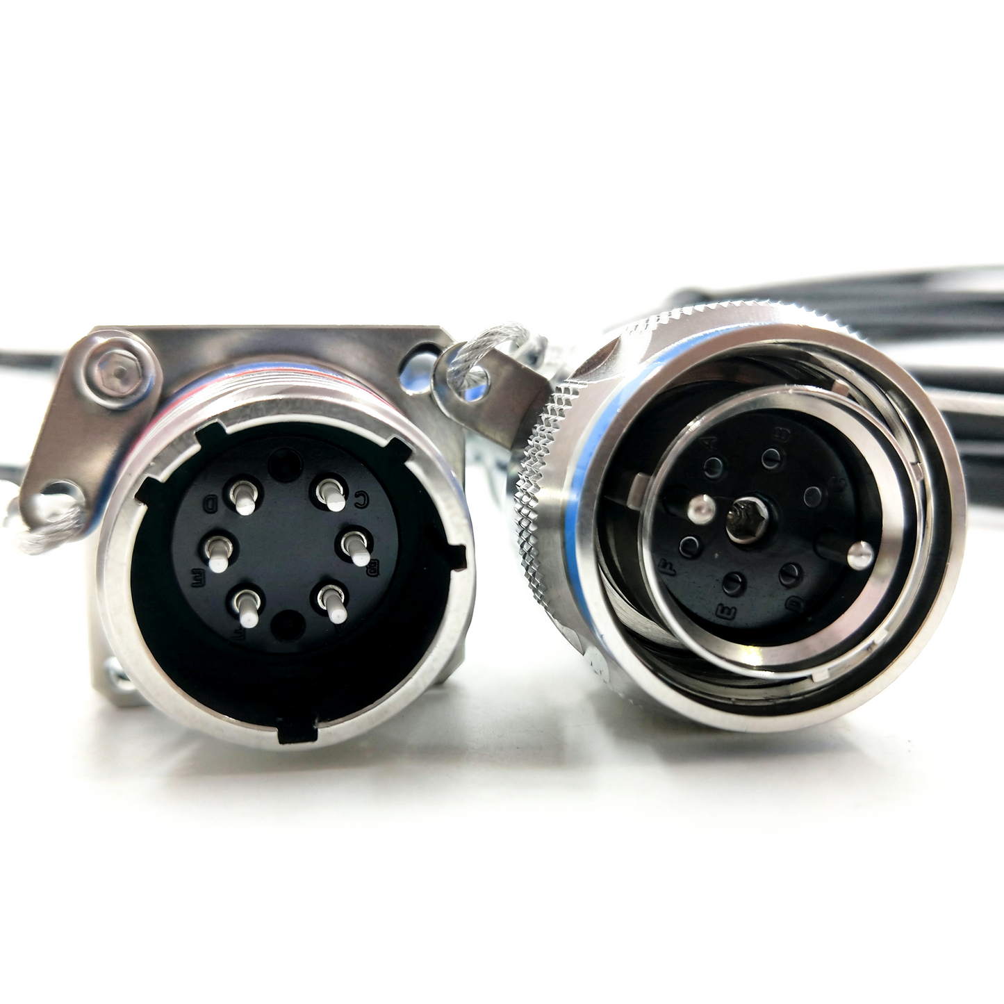 ARINC 801 D38999 Series Fiber Optic 15 6Cores Receptacle Connectors Cable Assembly