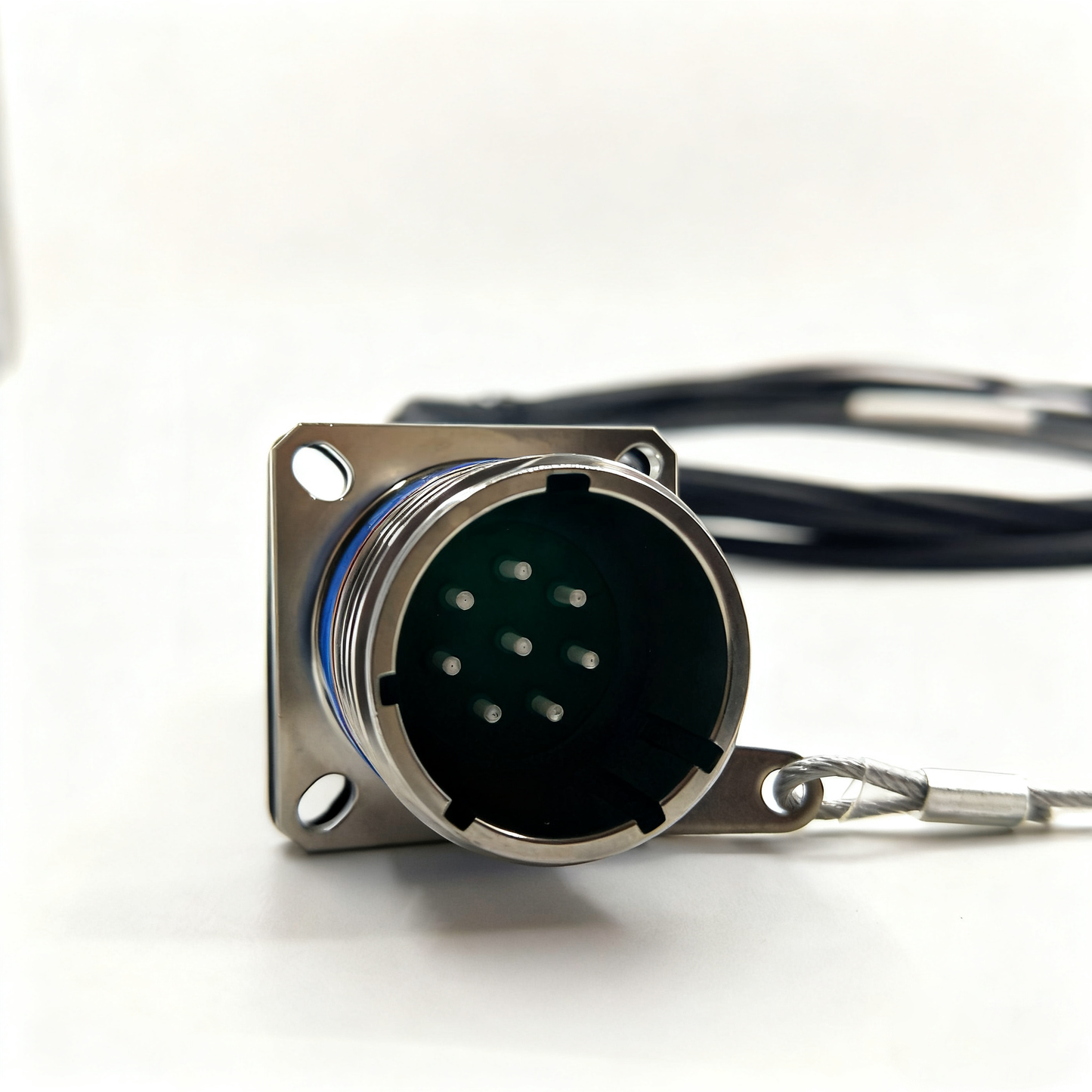 D38999 Series Standard Circular Connectors 15# 8Cores Socket Fiber Optic Cable Assembly