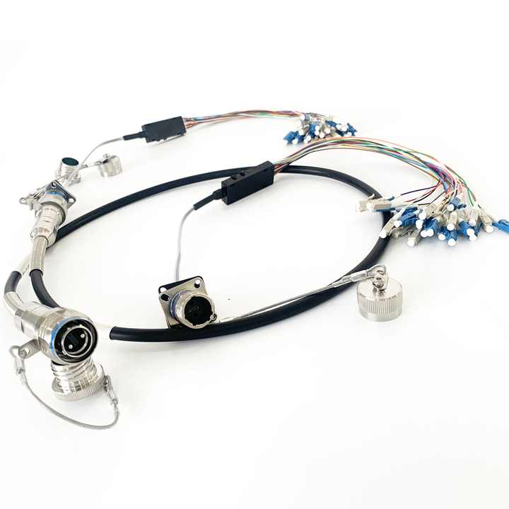 MIL-DTL-38999 MT Series GYM15 Fiber Optic 11# 1MT 12Cores/24Cores/48cores Plug and SOCKET Connectors Cable Assembly