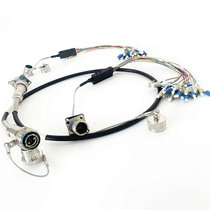 MIL-DTL-38999 MT Series GYM15 Fiber Optic 11# 1MT 12Cores/24Cores/48cores Plug and SOCKET Connectors Cable Assembly