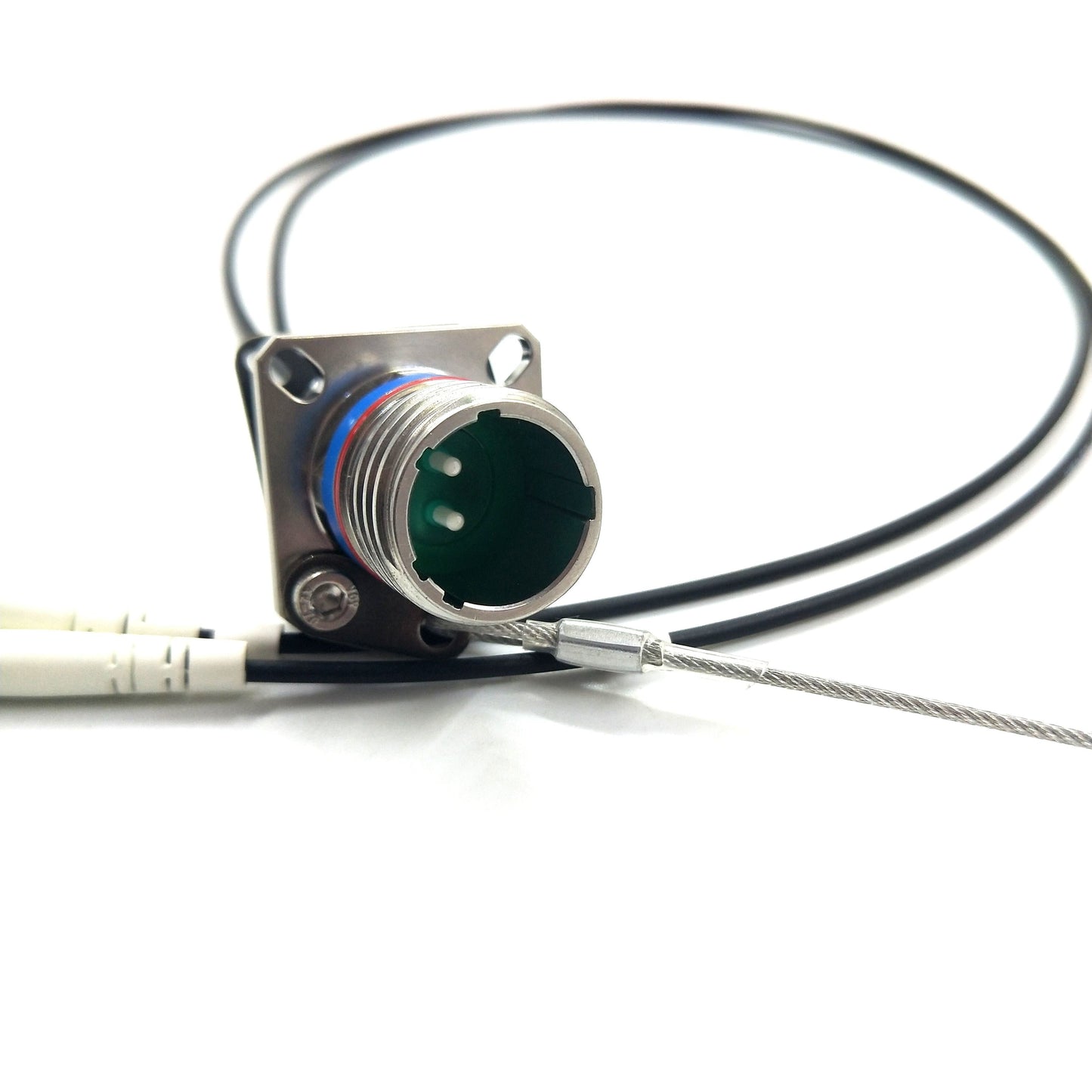 D38999 Series standard circular connectors 2Cores socket fiber optical Cable Assemblies