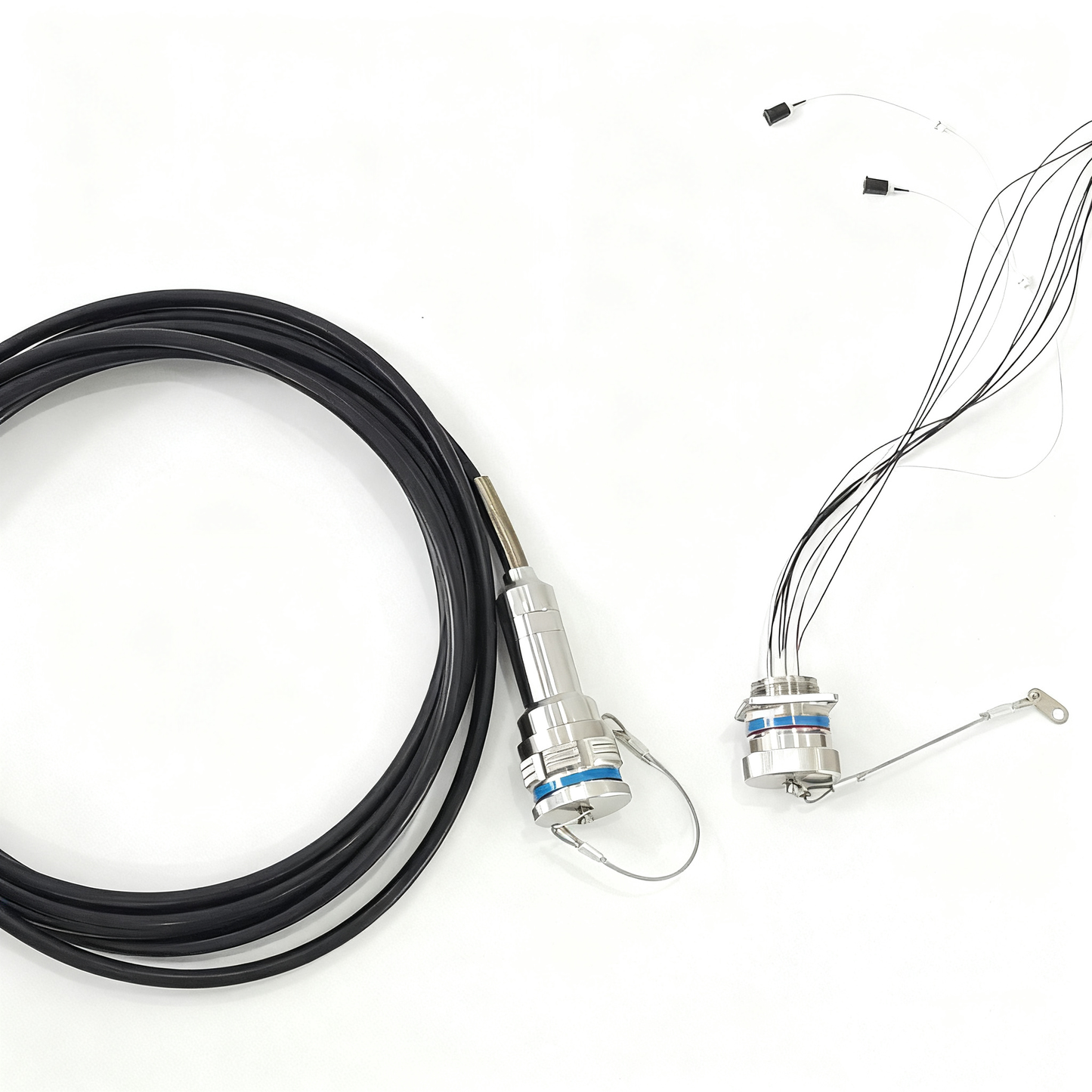 D38999 12Cores Single Mode Fiber and Electrical Connector Plug and Socket J599/26KD2G8DB1N -2BF4MC Fiber Cable Assembly