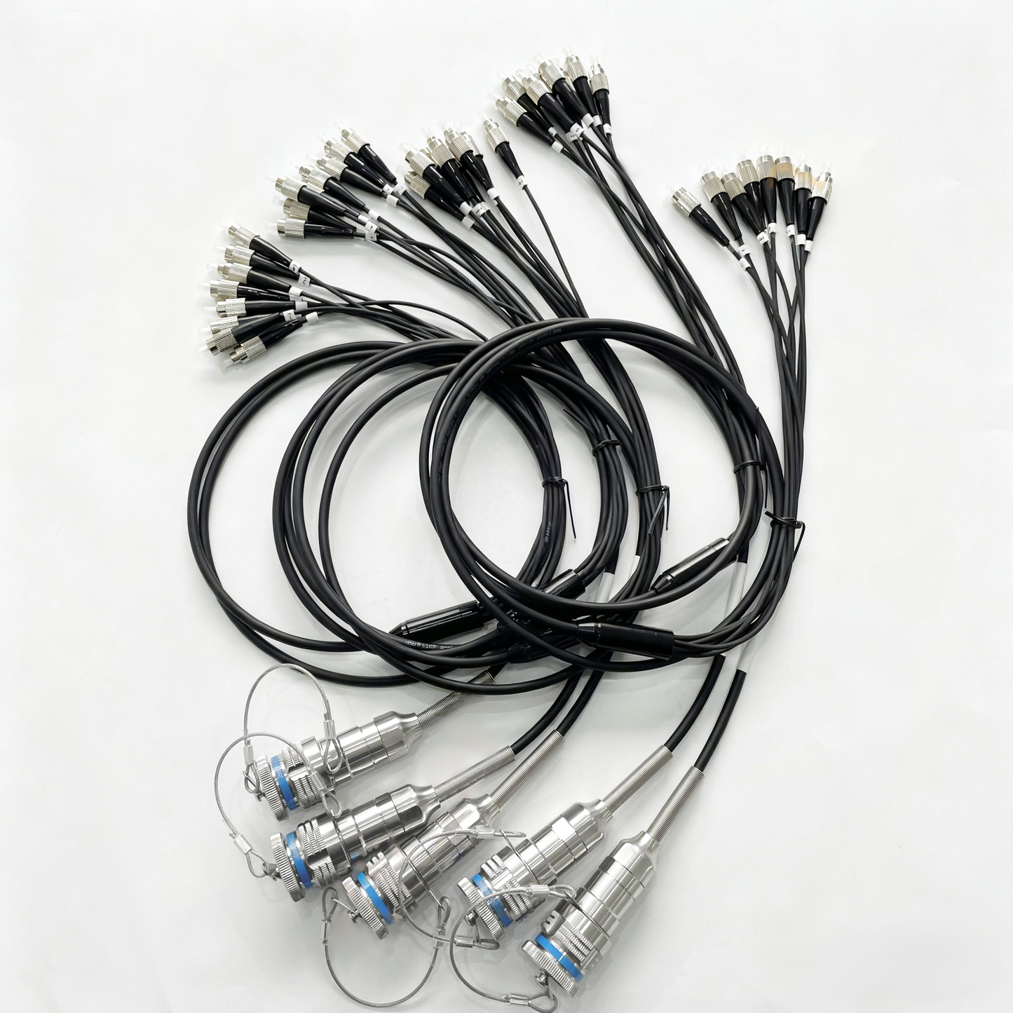 D38999 8Cores Plug and Socket J599/26KC08B1N 8LC Fiber Optic Cable Assembly