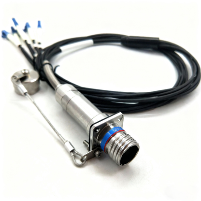 D38999 Series Standard Circular Connectors 6Cores Socket Fiber Optic Cable Assembly