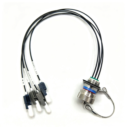 D38999 4Cores Plastic of fiber connectors Plug and Socket J599POF/04P -4*HFBR4501 fiber optic cable Assembly