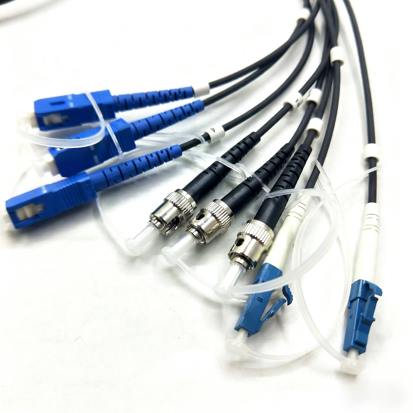 D38999 Series standard circular connectors 15# 8Cores Plug fiber optic cable Assembly