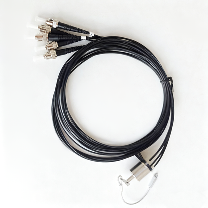 D38999 5Cores single mode fiber cable Plug and Socket J599/26KC05B1N -5ST fiber optic cable Assembly