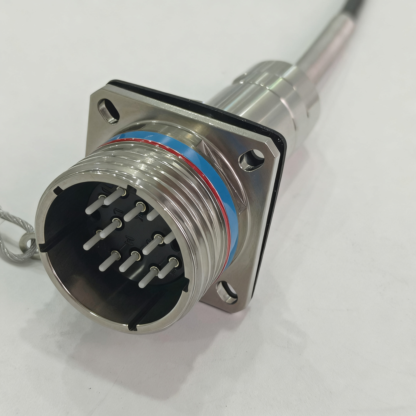 D38999 Series Standard Circular Connectors ARINC801 12Cores Plug and Socket J599A8/26KF12N Fiber Optic Cable Assembly