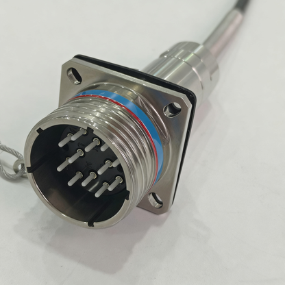 D38999 Series Standard Circular Connectors ARINC801 12Cores Plug and Socket J599A8/26KF12N Fiber Optic Cable Assembly