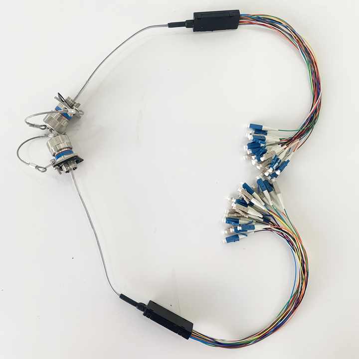 MIL-DTL-38999 MT Series GYM15 Fiber Optic 11# 1MT 12Cores/24Cores/48cores Plug and SOCKET Connectors Cable Assembly
