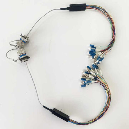 MIL-DTL-38999 MT Series GYM15 Fiber Optic 11# 1MT 12Cores/24Cores/48cores Plug and SOCKET Connectors Cable Assembly