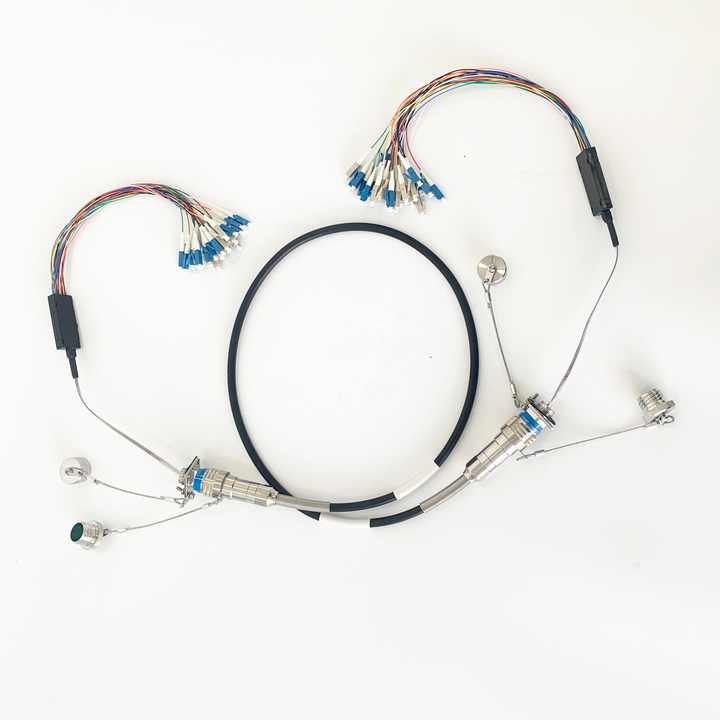 MIL-DTL-38999 MT Series GYM15 Fiber Optic 11# 1MT 12Cores/24Cores/48cores Plug and SOCKET Connectors Cable Assembly
