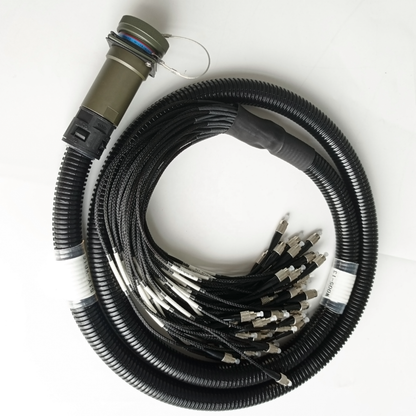 D38999 J599 ARINC801 Series Waterproof Connectors Fiber Optic Cable Assembly