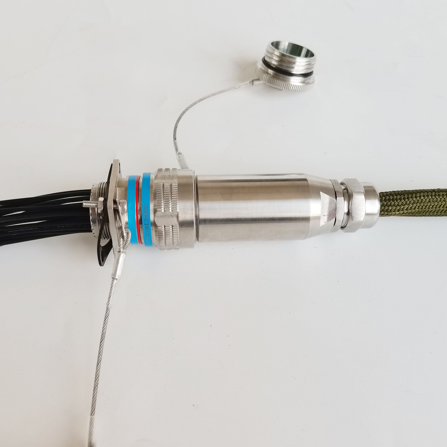 MIL-DTL-38999/26KE26B1N GJB599 /20KE26A1N Series Waterproof Connectors Plug Fiber Optic Cable Assembly