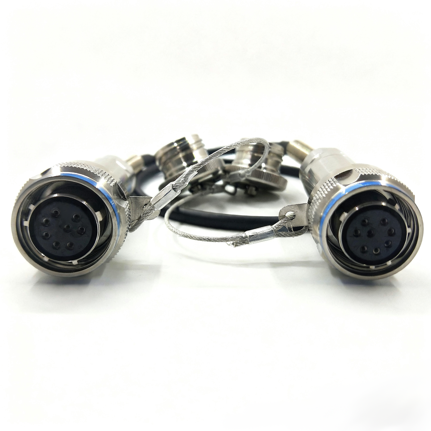 D38999 Series Standard Circular Connectors 8Cores Plug Fiber Optic Cable Assembly