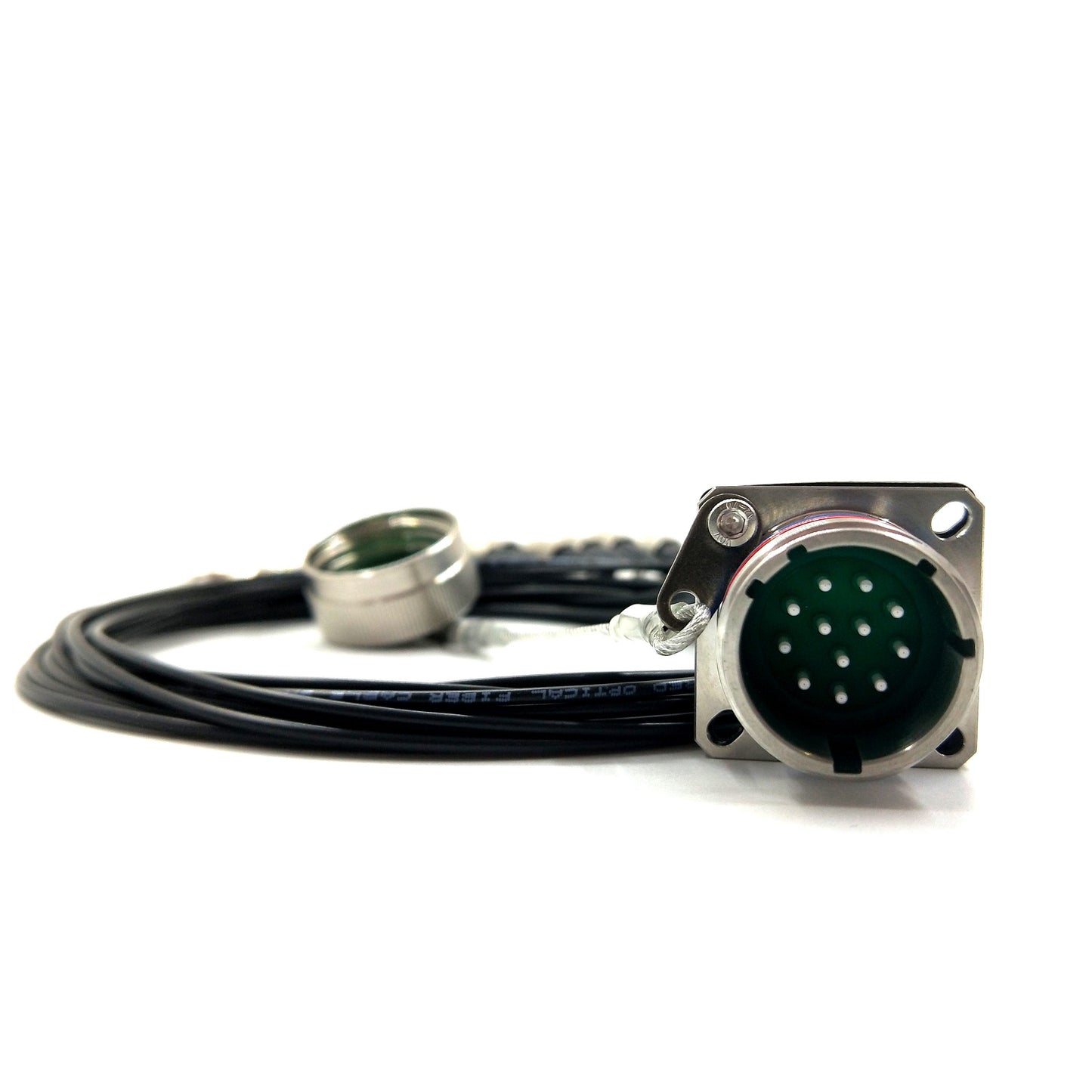 D38999 Series Fiber Optic Connectors 15# 12Cores Cable Assembly