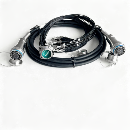 D38999 18Cores Single Mode Fiber Cable Plug and Socket J599/26KD18B1N -J599/26KD18B1N Fiber Optic Cable Assembly