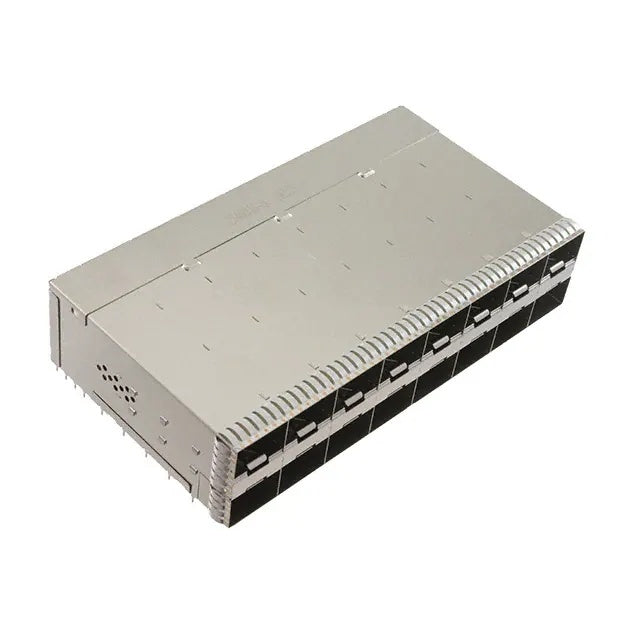 TE 2198346-5 zSFP+ Receptacle with Cage Ganged (2x8) Connector External Springs 32 Gb/s