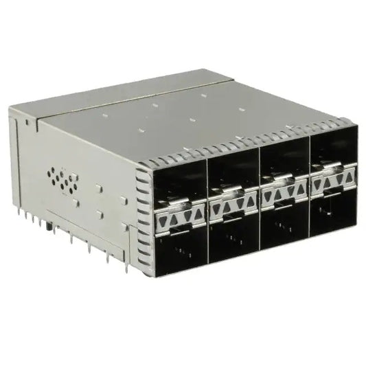 1-2180324-9 zSFP+ Receptacle With Cage Ganged (2x4) Connector 32 Gb/s Included Lightpipe