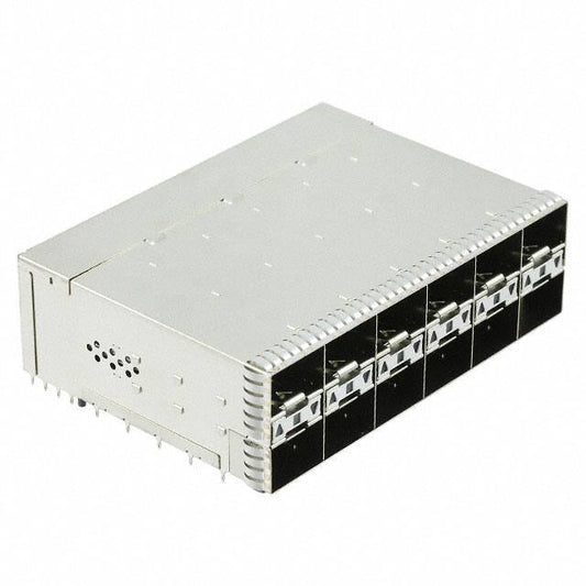 1-2198339-7 TE zSFP+ Receptacle with Cage Ganged (2x6) Connector 32 Gb/s Included Lightpipe
