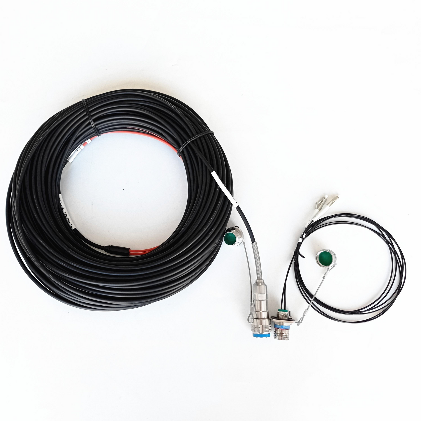D38999A8 ARINC801 Series IP67 2 pins waterproof connectors fiber optic cable Assembly