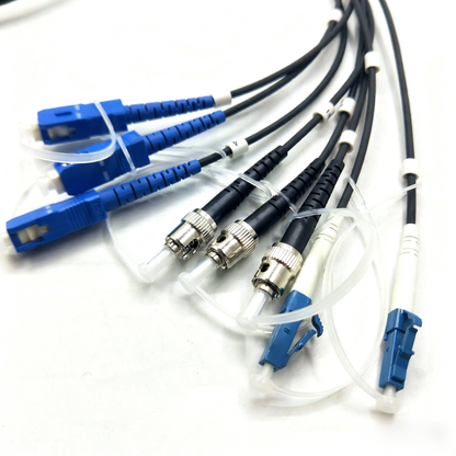 D38999 Series Standard Circular Connectors 15# 8Cores Socket Fiber Optic Cable Assembly