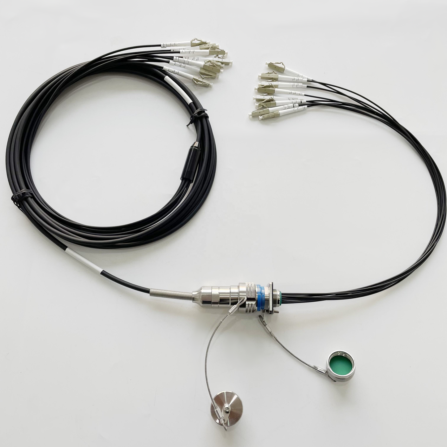 MIL-DTL-38999/26KC08B1N GJB599 /20KC08A1N Series Standard Circular Connectors Plug Fiber Optic Cable Assembly