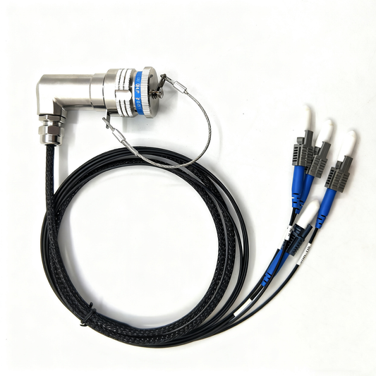 D38999 4Cores Plastic of fiber connectors Plug and Socket J599POF/04P -4*HFBR4501 fiber optic cable Assembly