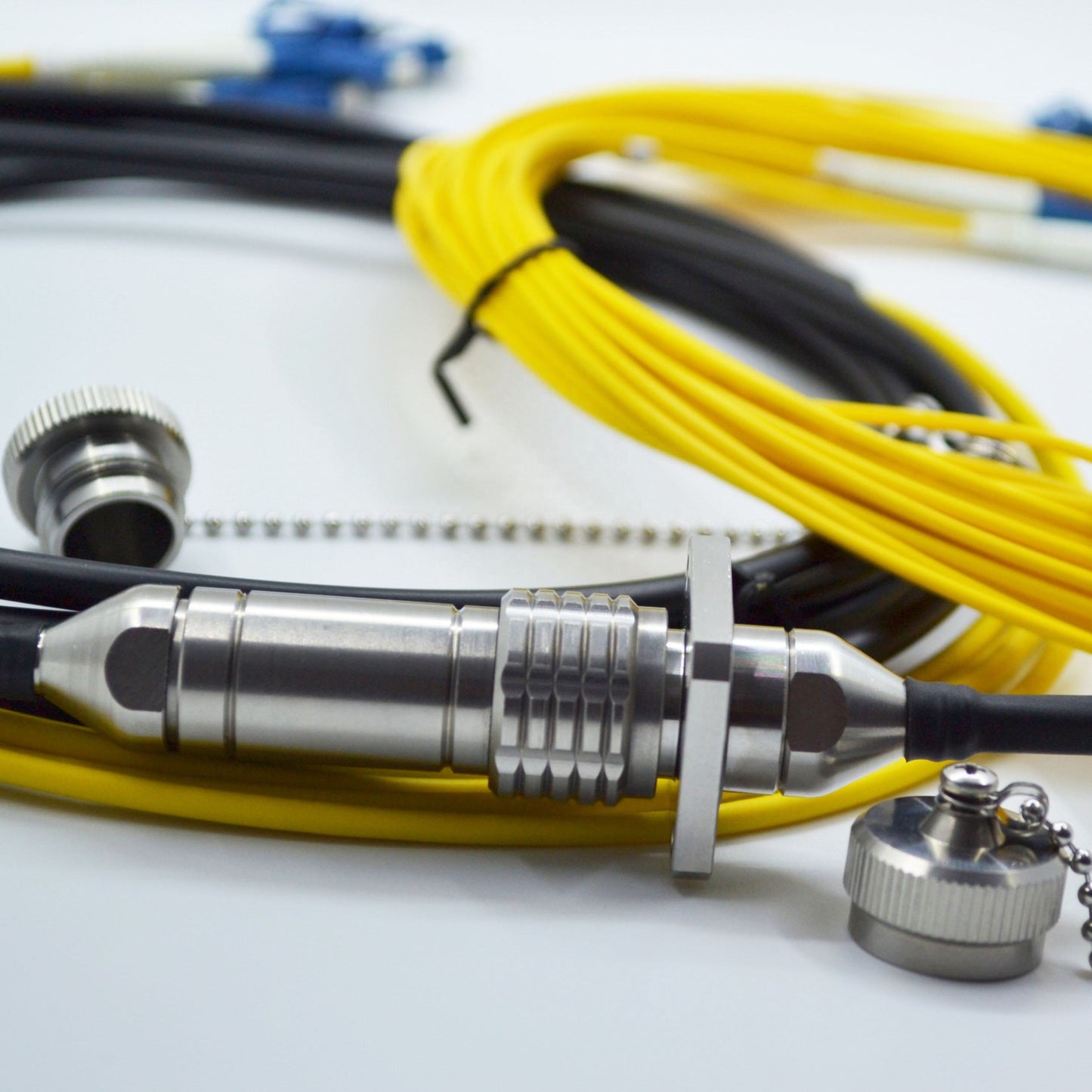 Outdoor Waterproof ODC Fiber Connector ODC 4CORES Plug and Socket Cable Assemblies