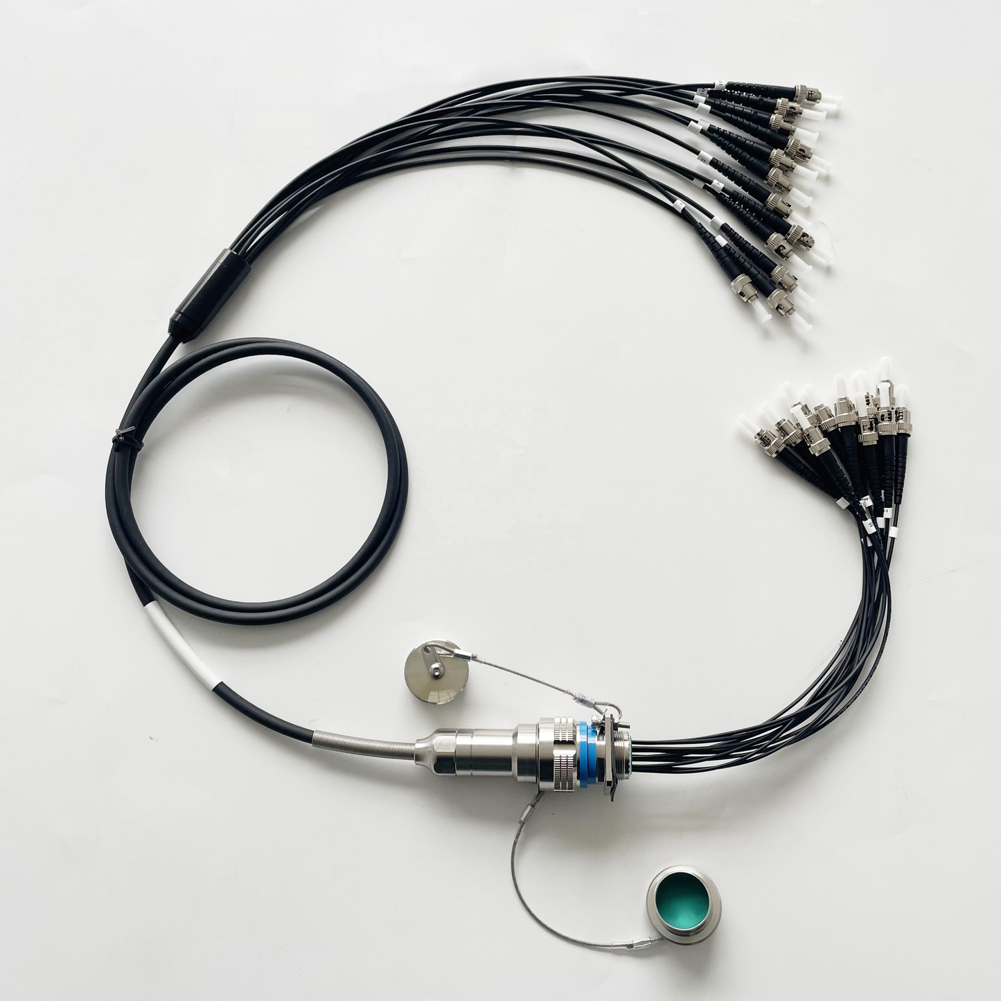D38999/26KD12B1N GJB599 /20KD12A1N Series IP67 Waterproof Connectors Fiber Optic Cable Assembly