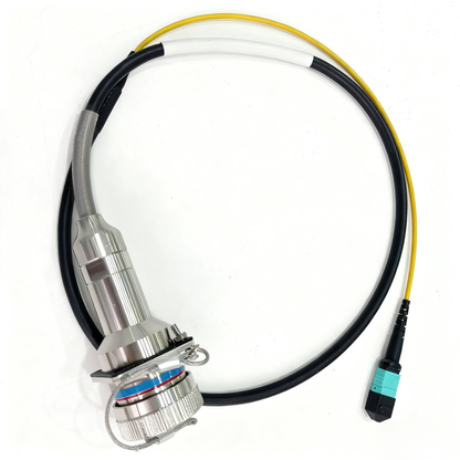 D38999 Series Standard Circular Connectors ARINC801 12Cores Plug and Socket J599A8/26KF12N Fiber Optic Cable Assembly