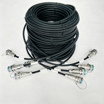 D38999 16Cores POF Fiber Connectors Plug and Socket with Pigtail J599POF/26KD16B1N-J599POF/26KD16B1N Fiber Optic Assembly