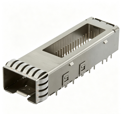 2057021-1 Shielded 16 Gb/s SFP+ Cage 1x1 Port Through Hole Solder NO Lightpipe